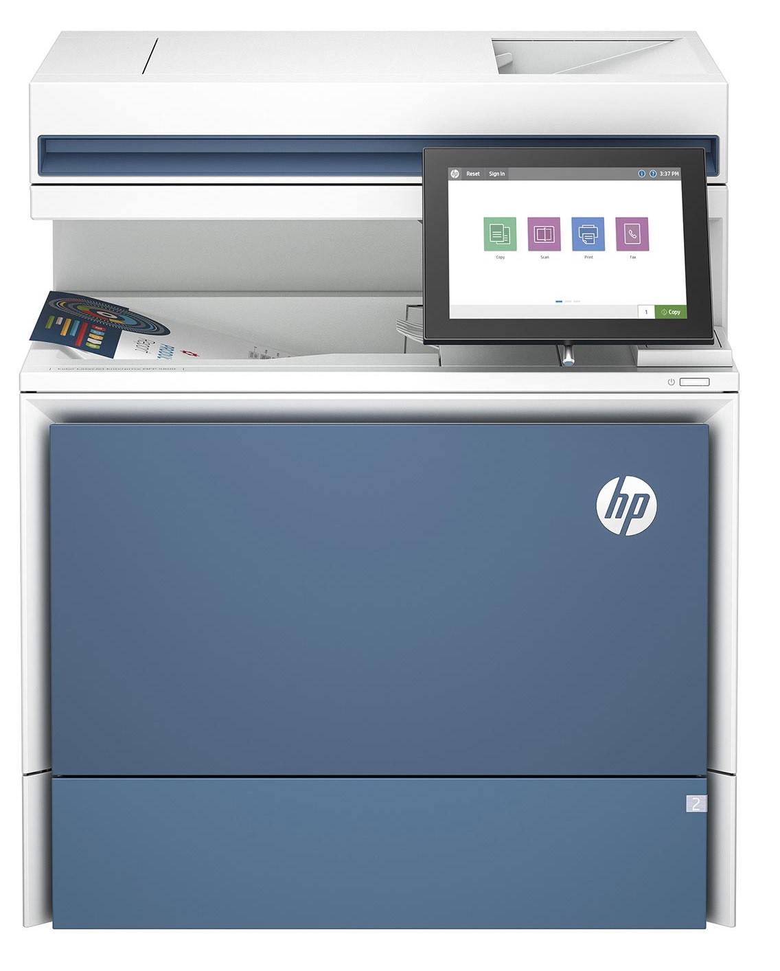 Máy in laser màu đa chức năng HP Color LaserJet Enterprise MFP 5800dn A4 – In, Scan, Copy, Duplex, LAN Gigabit, 43ppm, bảo mật cao, 1 năm bảo hành (6QN29A)