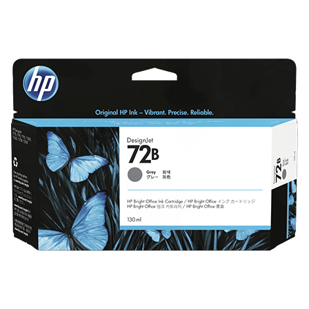 Mực in HP 72B Gray 130ml DesignJet Ink Cartridge – Hộp mực xám chính hãng HP (3WX08A)