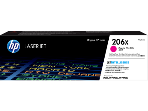 Mực in HP 206X High Yield Magenta Original LaserJet Toner Cartridge – Hộp mực laser màu đỏ Magenta dung lượng cao chính hãng HP (W2113X)