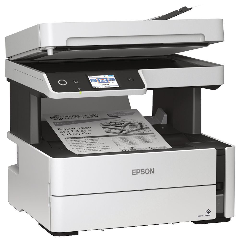 Máy in phun trắng đen đa năng Epson EcoTank M3170 – A4 Wi-Fi/LAN, in 2 mặt tự động, Scan – Copy – Fax, chính hãng