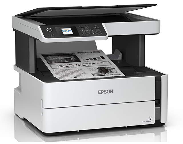 Máy in phun trắng đen đa năng Epson EcoTank M2140 – Monochrome All-in-One Ink Tank Printer A4 Duplex, in 2 mặt tự động, Scan – Copy, chính hãng