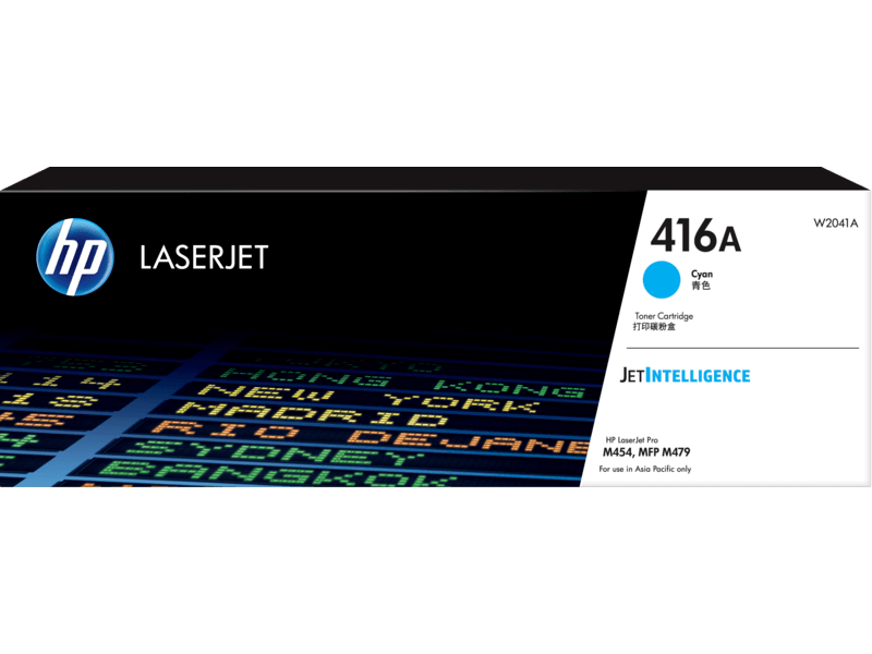 HP 416A Cyan Original LaserJet Toner Cartridge (W2041A)