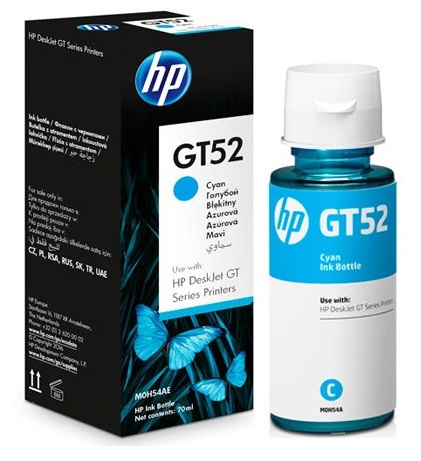 HP GT52 Cyan Original Ink Bottle (M0H54AA)