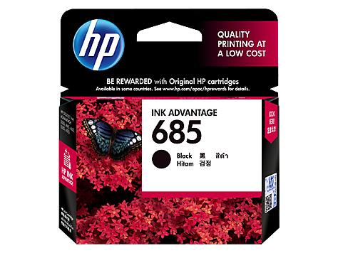 HP 685 Black Original Ink Advantage Cartridge (CZ121AA)