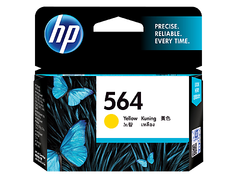 Mực in phun HP 564 Yellow Original Ink Cartridge – Hộp mực vàng chính hãng HP (CB320WA)