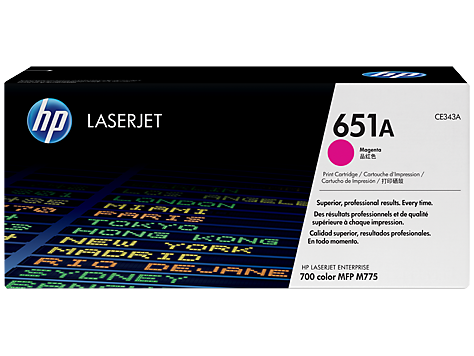 Mực in HP 651A Magenta Original LaserJet Toner Cartridge – Hộp mực laser đỏ Magenta chính hãng HP (CE343A)
