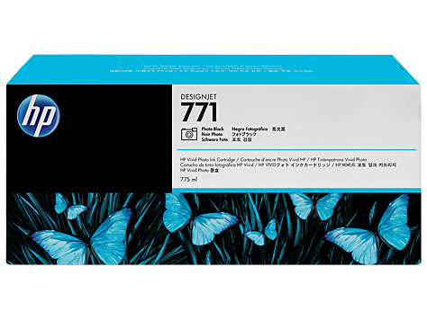HP 771 775-ml Photo Black DesignJet Ink Cartridge (CE043A)
