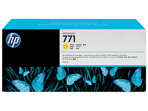 HP 771 775-ml Yellow DesignJet Ink Cartridge (CE040A)