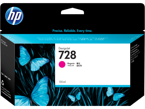 Mực in HP 728 130-ml Magenta DesignJet Ink Cartridge – Hộp mực in phun màu đỏ Magenta chính hãng HP (F9J66A)