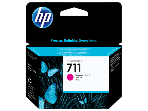 Mực in HP 711 Magenta 29ml DesignJet Ink Cartridge – Hộp mực in phun màu đỏ chính hãng HP (CZ131A)