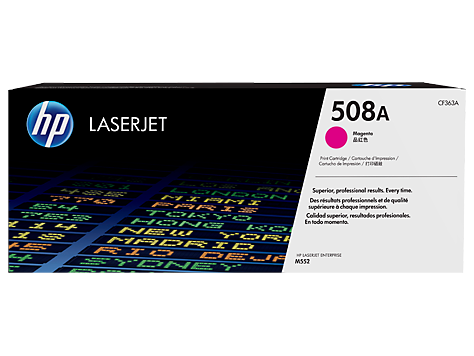 Mực in HP 508A Magenta Original LaserJet Toner Cartridge – Hộp mực laser đỏ Magenta chính hãng HP (CF363A)