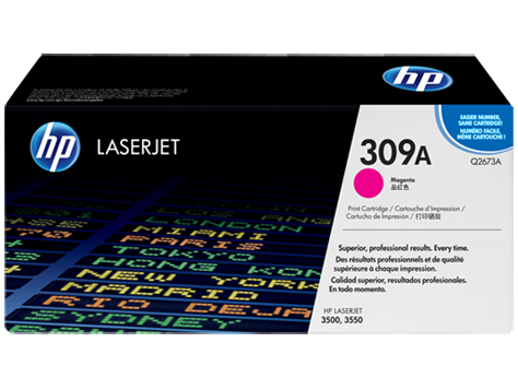 HP 309A Magenta Original LaserJet Toner Cartridge (Q2673A)