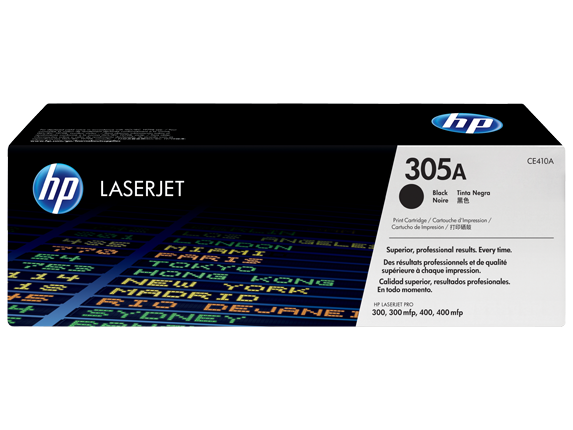 HP 305A Black Original LaserJet Toner Cartridge(CE410A)
