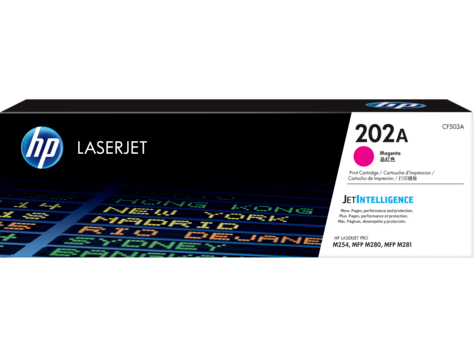 Mực in HP 202A Magenta Original LaserJet Toner Cartridge – Hộp mực laser màu đỏ chính hãng HP (CF503A)