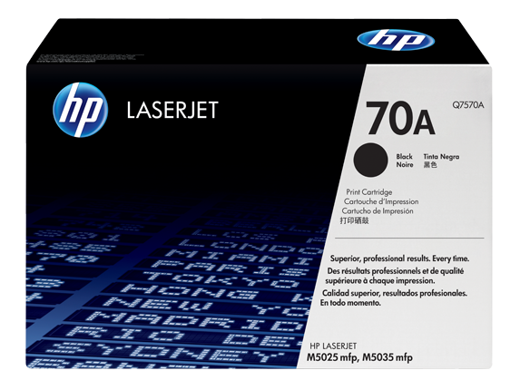 HP 70A Black Original LaserJet Toner Cartridge (Q7570A)