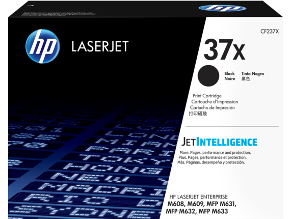 HP 37X High Yield Black Original LaserJet Toner Cartridge (CF237X)