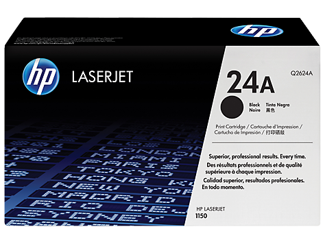 HP 24A Black Original LaserJet Toner Cartridge (Q2624A)