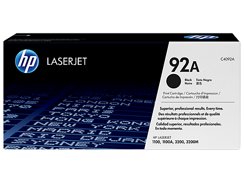 HP 92A Black Original LaserJet Toner Cartridge(C4092A)