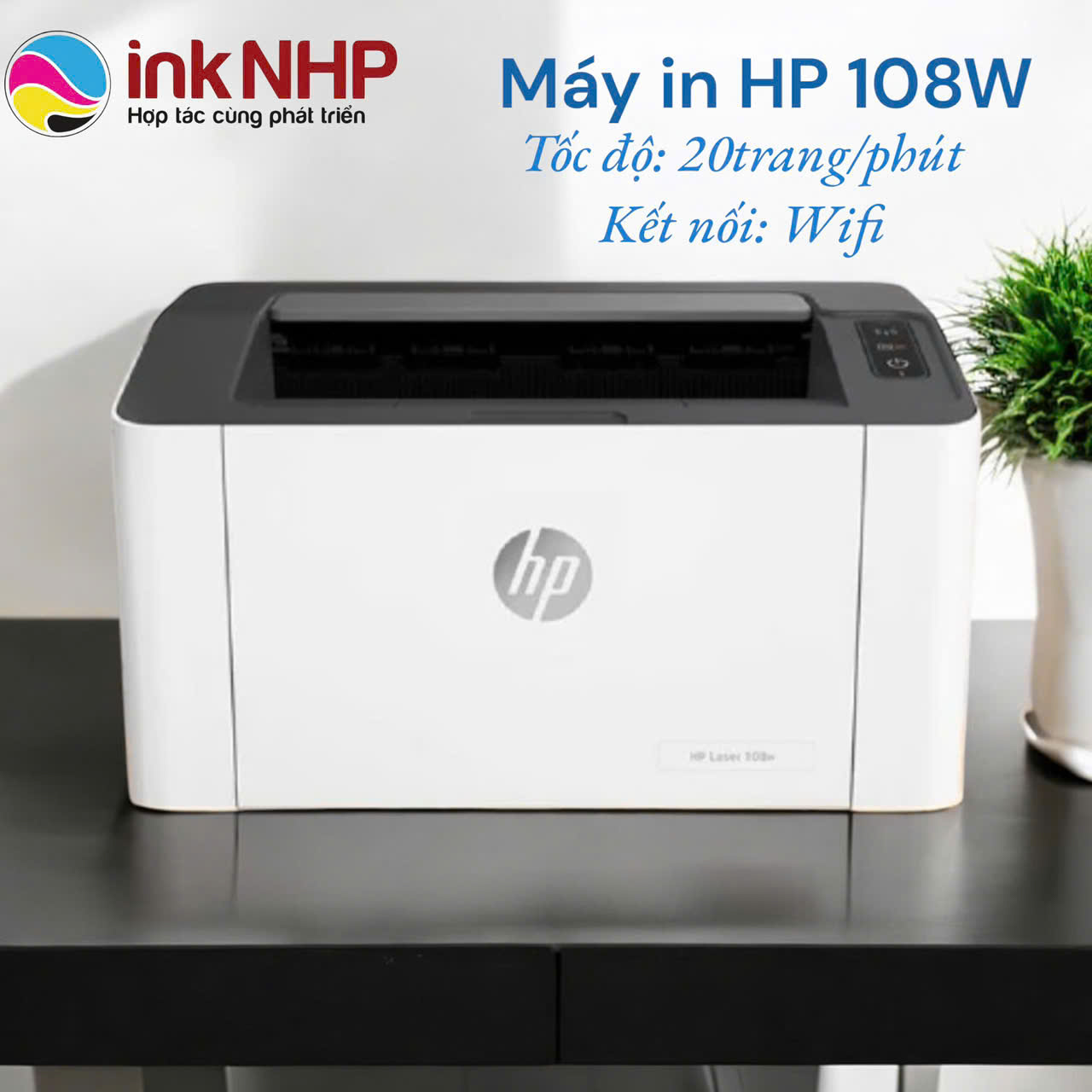 Máy in HP LaserJet 108W (4ZB80A)