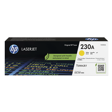 Mực In HP 230A Yellow Original LaserJet Toner Cartridge – Hộp Mực Laser Màu Vàng Chính Hãng HP (W2302A)