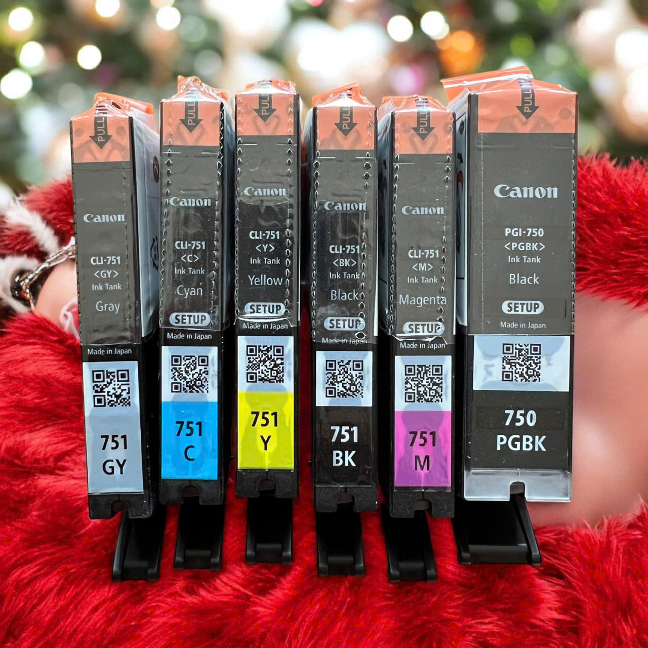 Bộ mực in Canon PGI-750 Black, CLI-751 Cyan, CLI-751 yellow, CLI-751 Magenta, CLI-751 Gray( 6 màu) 