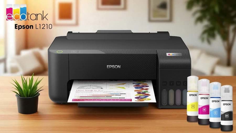 Máy in phun màu Epson EcoTank L1210 – A4 Ink Tank Printer, tiết kiệm mực, chính hãng Máy in phun màu Epson EcoTank L1210 – A4 Ink Tank Printer, tiết kiệm mực, chính hãng