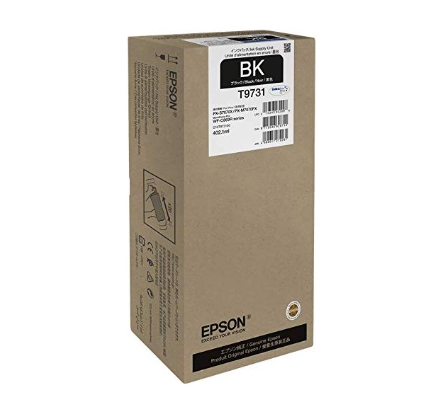 Hộp mực đen Epson C13T973100 Black Ink Pack – Dung lượng tiêu chuẩn, chính hãng cho WF-C869R