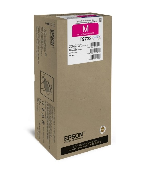 Hộp mực đỏ Epson C13T973300 Magenta Ink Pack – Dung lượng tiêu chuẩn, chính hãng cho WF-C869R
