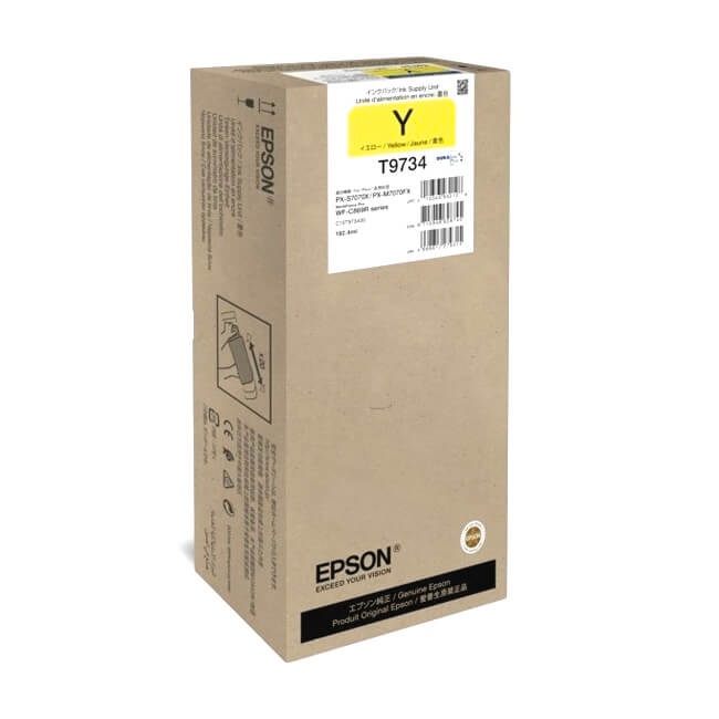 Hộp mực vàng Epson C13T973400 Yellow Ink Pack – Dung lượng tiêu chuẩn, chính hãng cho WF-C869R