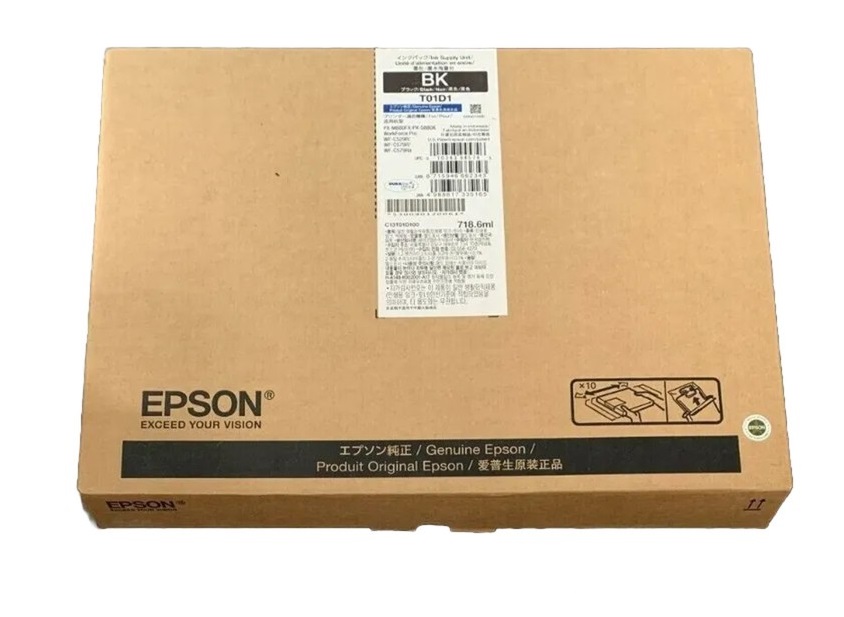 Hộp mực đen Epson T01D1 Black Ink Pack C13T01D100 – Dung lượng cao 50.000 trang, chính hãng cho WF-C529R/WF-C579R