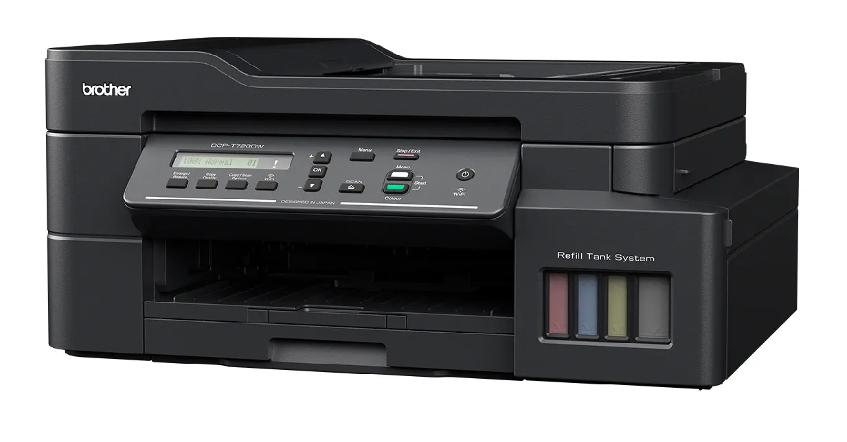 Máy in phun màu Brother DCP-T720DW – In WiFi, Duplex, Scan, Copy siêu tiết kiệm