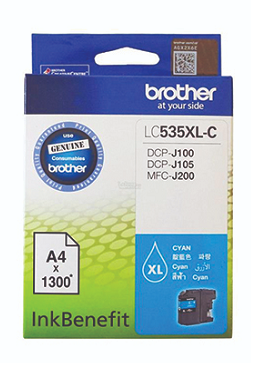 Mực In Brother LC-535XL Cyan – Mực Xanh Dương Dung Lượng Lớn, Chính Hãng – Sắc Nét – Siêu Tiết Kiệm