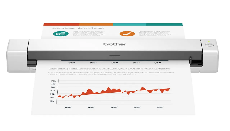 Máy quét tài liệu Brother DS-640 – máy scan di động – gọn nhẹ – USB 3.0 – scan một mặt nhanh