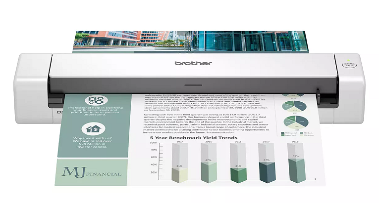 Máy quét tài liệu Brother DS-740D – máy scan di động hai mặt (Duplex) – tốc độ cao – USB 3.0 – nhỏ gọn