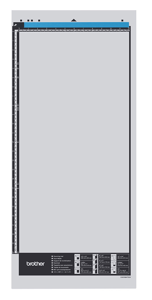 Tấm dán vật liệu Brother CADXMATS24 – bề mặt hỗ trợ quét & cắt – kích thước 24" – cho máy ScanNCut SDX