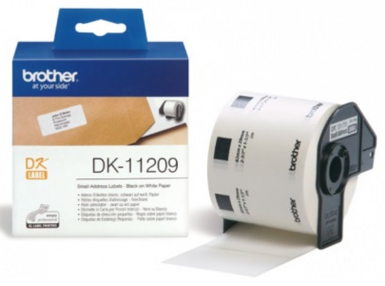 Nhãn in Brother DK-11209 – small address label 29 × 62 mm – nhãn địa chỉ cắt sẵn – chính hãng