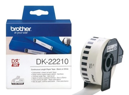 Nhãn cuộn liên tục Brother DK-22210 – Continuous Paper 29 mm × 30.48 m – giấy nhãn cuộn dài – chính hãng