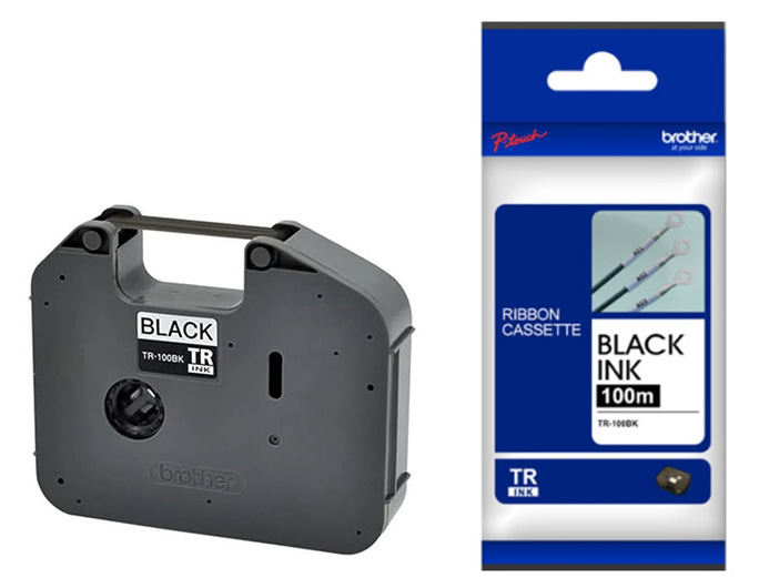 Mực in ống Brother TR-100BK – Ribbon máy in ống co nhiệt – màu đen – chính hãng