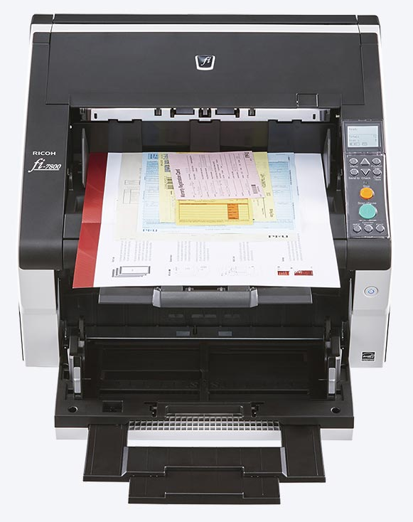 Máy quét Ricoh fi-7800 – Scanner A3 công nghiệp 2 mặt siêu tốc cho trung tâm số hóa (PA03800-B401)