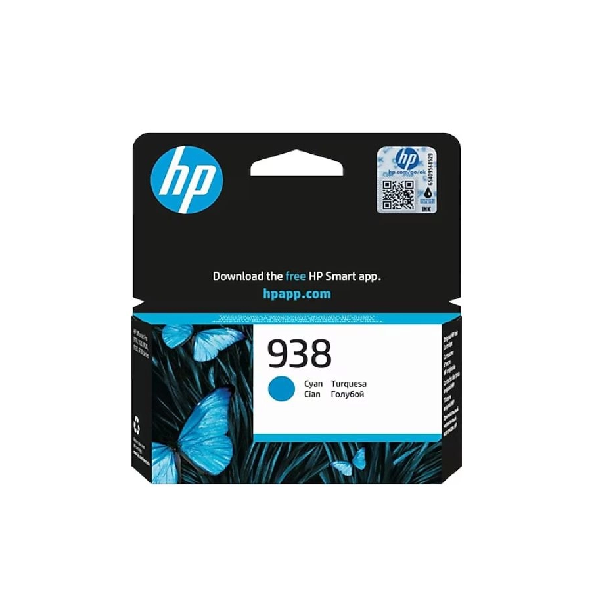 Mực In HP 938C Cyan Original Ink Cartridge – Hộp Mực Phun Màu Xanh Chính Hãng HP (4S6X5PA)