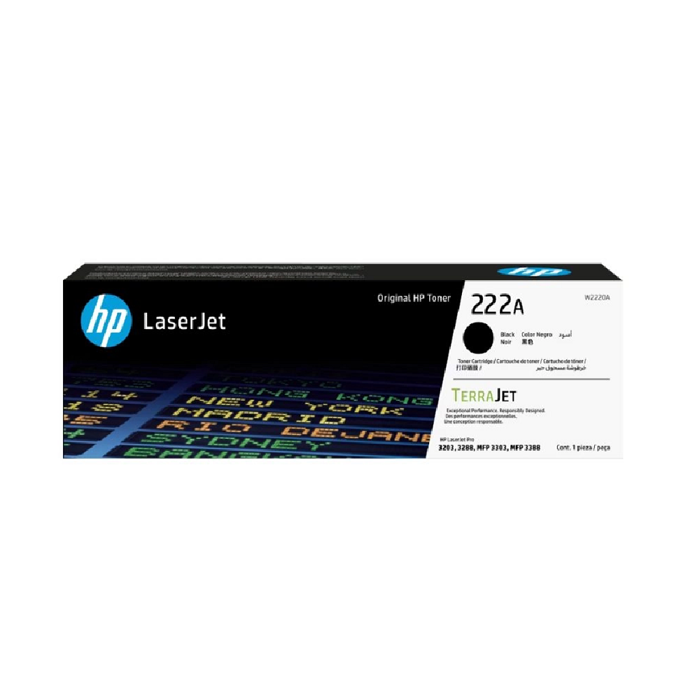 Mực In HP 222A Black Original LaserJet Toner Cartridge  – Hộp Mực Laser Đen Chính Hãng HP (W2220A)
