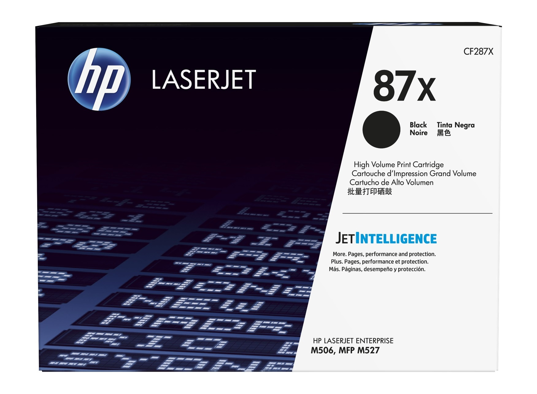 Mực in HP 87X Black Contract LaserJet Toner Cartridge – Hộp mực laser đen dung lượng cao chính hãng HP (CF287XC)