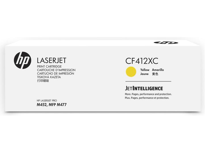 Mực in HP 410X Yellow Contract LaserJet Toner Cartridge – Hộp mực laser vàng chính hãng HP (CF412XC)