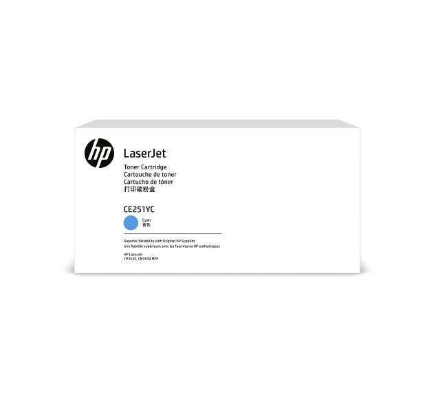 Mực in HP Optimized Yield Cyan Contract Original LaserJet Toner Cartridge – Hộp mực laser xanh Cyan chính hãng HP (CE251YC)