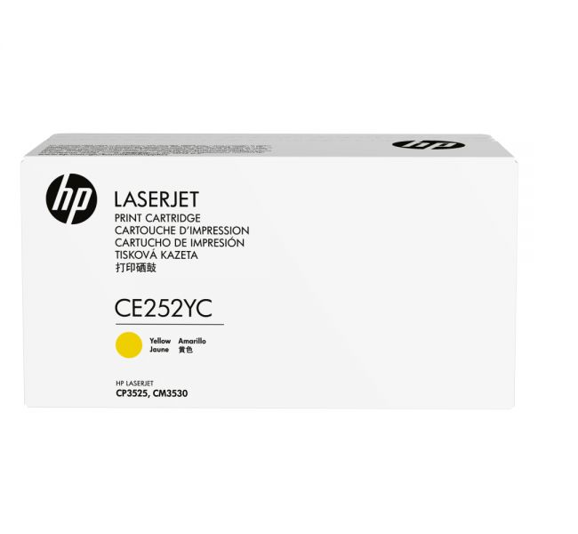 Mực in HP Optimized Yield Yellow Contract Original LaserJet Toner Cartridge – Hộp mực laser vàng chính hãng HP (CE252YC)