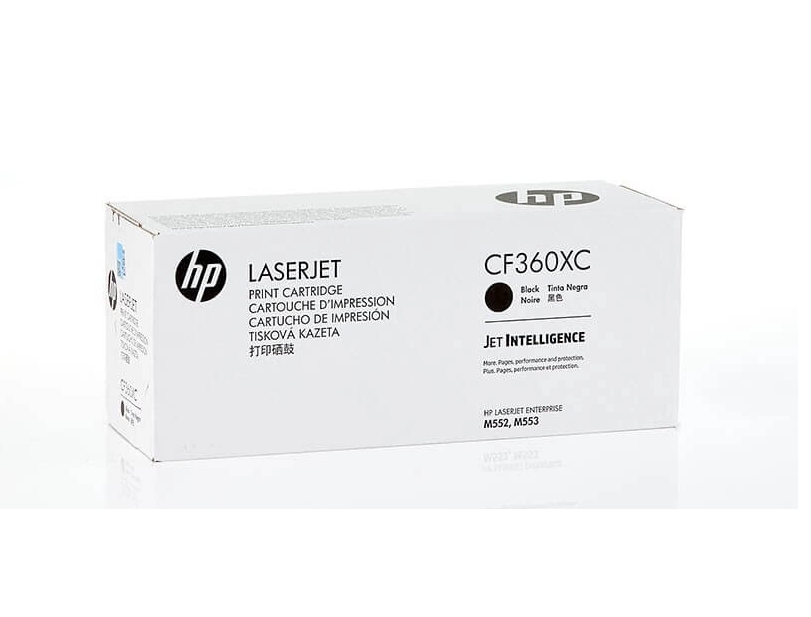 Mực in HP 508XC Black Original LaserJet Toner Cartridge – Hộp mực laser đen Contract chính hãng HP (CF360XC)