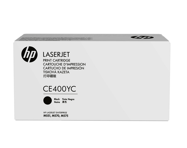Mực in HP 507Y High Yield Black Original LaserJet Toner Cartridge – Hộp mực laser đen chính hãng HP (CE400YC)