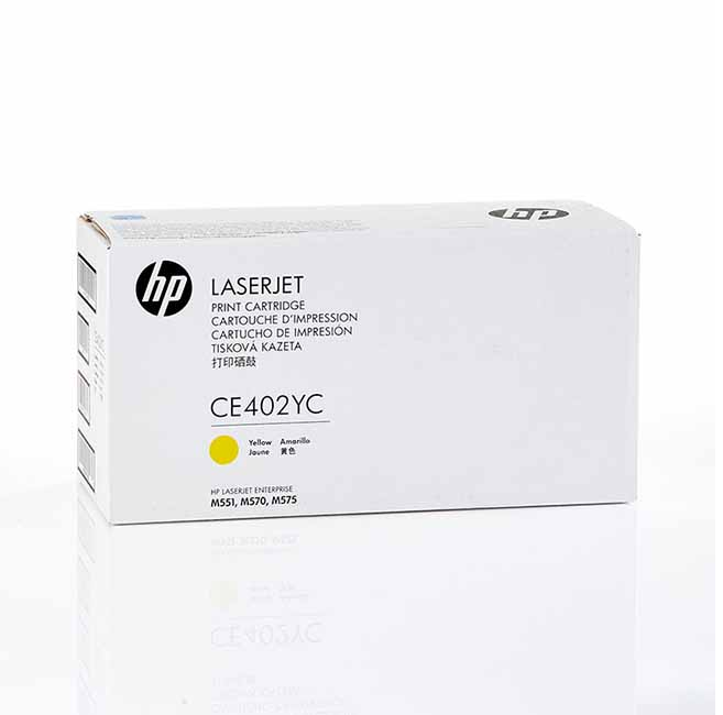 Mực in HP 507Y High Yield Yellow Original LaserJet Toner Cartridge – Hộp mực laser vàng chính hãng HP (CE402YC)