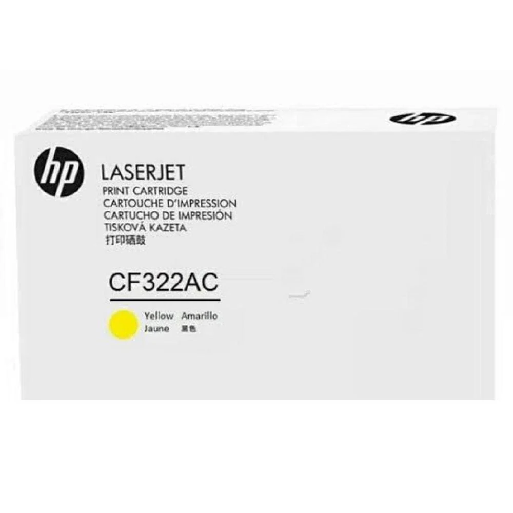 Mực in HP 653A Yellow Contract Original LaserJet Toner Cartridge – Hộp mực laser vàng chính hãng HP (CF322AC)