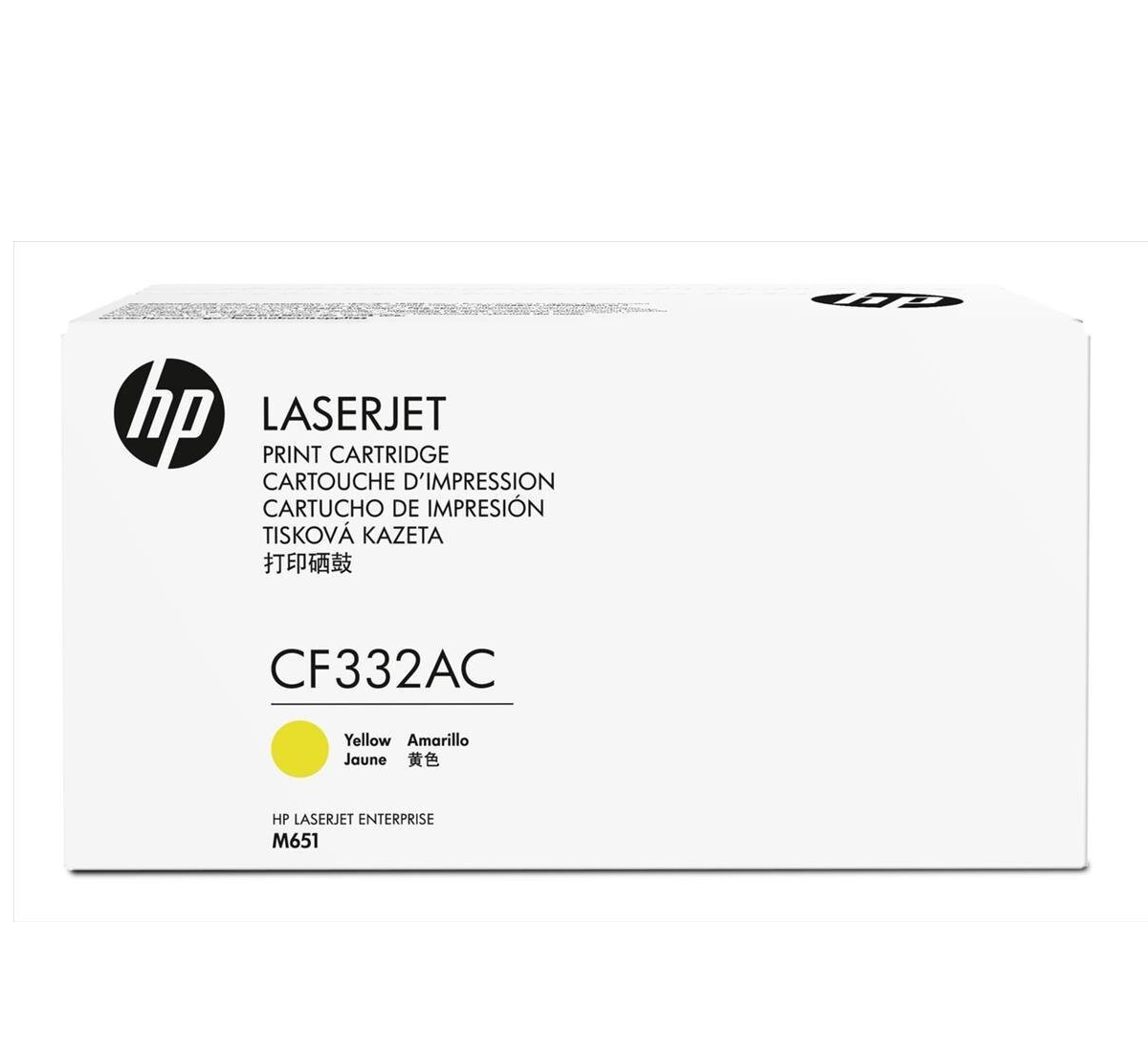 Mực in HP 654A Yellow Contract Original LaserJet Toner Cartridge – Hộp mực laser vàng chính hãng HP (CF332AC)